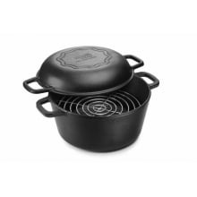 panela de ferro fundido forno holandês defumação panela mineira, 25 cm  dutchoven panela para pão, grande