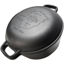 panela de ferro fundido forno holandês defumação panela mineira, 25 cm  dutchoven panela para pão, grande